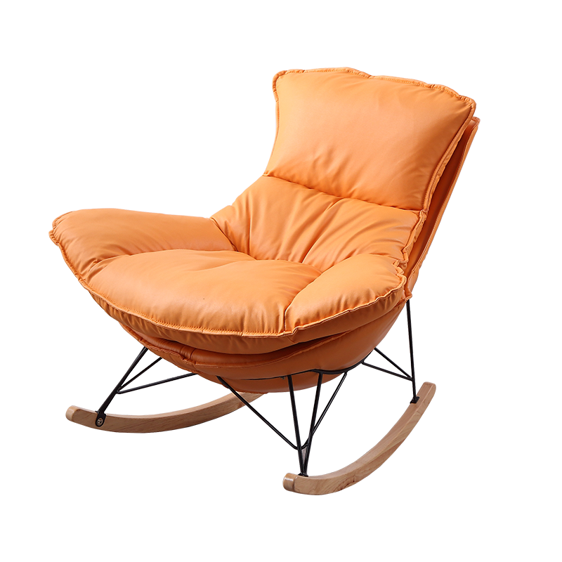 梵宜意式单人科技布/绒布可选客厅书房旋转椅休闲501沙发椅精品家具