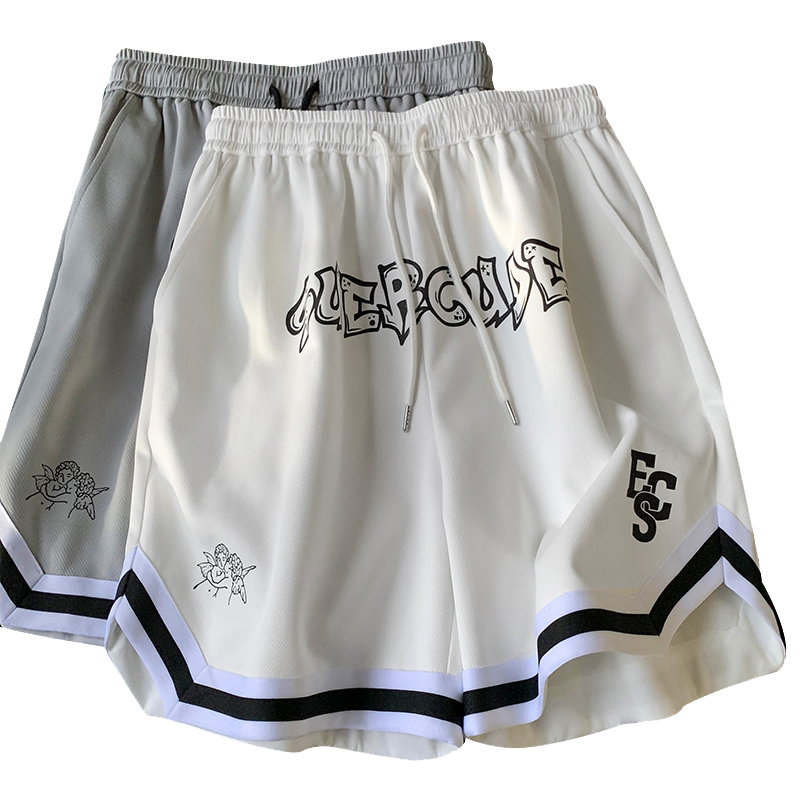 WOOG2005 美式篮球短裤男运动夏季潮牌大裤衩裤子宽松速干五分裤