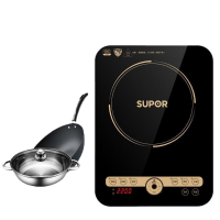 苏泊尔(SUPOR)电磁炉 家用多功能一体 电池炉 一键猛火 大面板 2200W大火力大功率 火锅炒菜锅