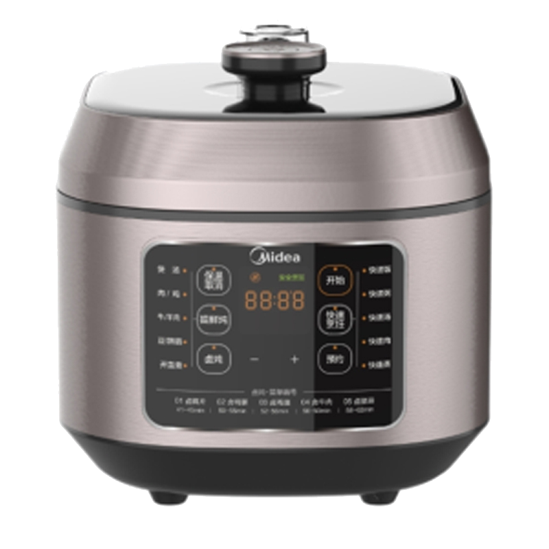 美的电压力锅 5L 一体化 创新少盐提鲜 高压快煮 精钢厚釜 24h预约 大火收汁 MY-C540G