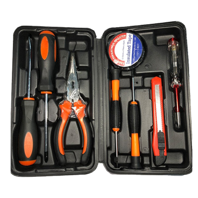 鑫虎威 五金工具箱工具套装家用多功能螺丝批头麻花瓷砖钻头钻花组合套装工具箱