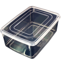 微型食物收纳盒特小号透明保鲜盒小物件整理盒9X6.5X3.8厘米130毫升塑料盒