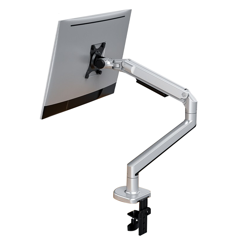 MS液晶电脑显示器支架桌面万向旋转升降显示屏架单屏穿孔夹桌式支架AOC飞利浦等电脑配件架13-32" 单屏显示器支架