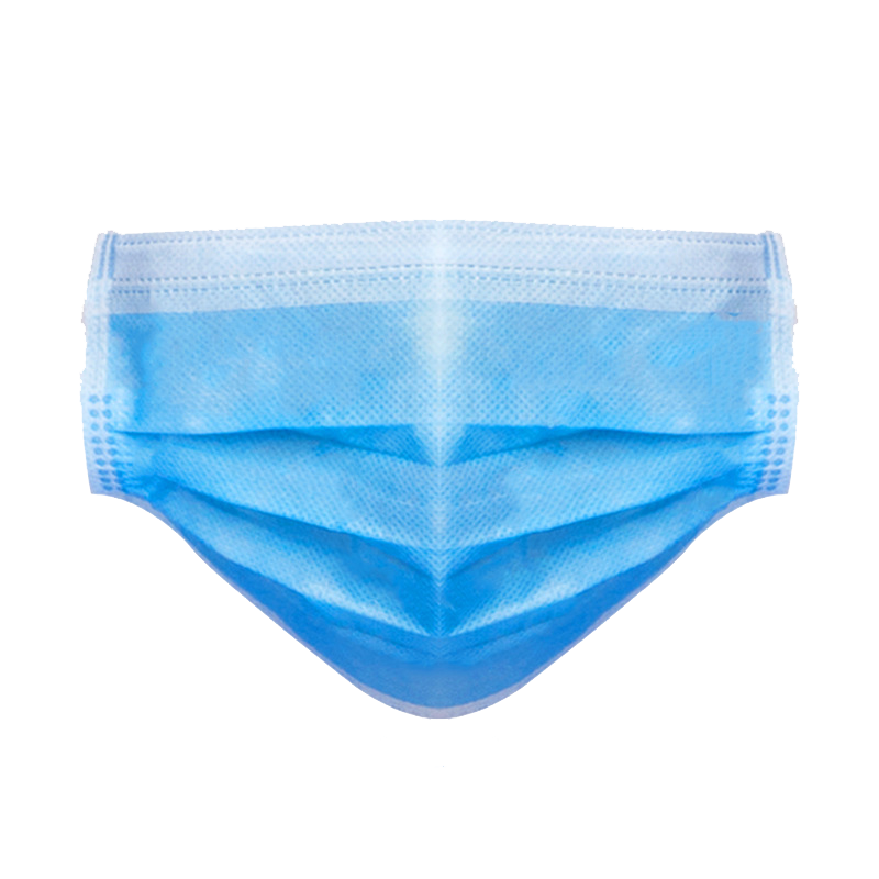 工霸(GONGBA)一次性口罩 蓝色 2000只 1箱