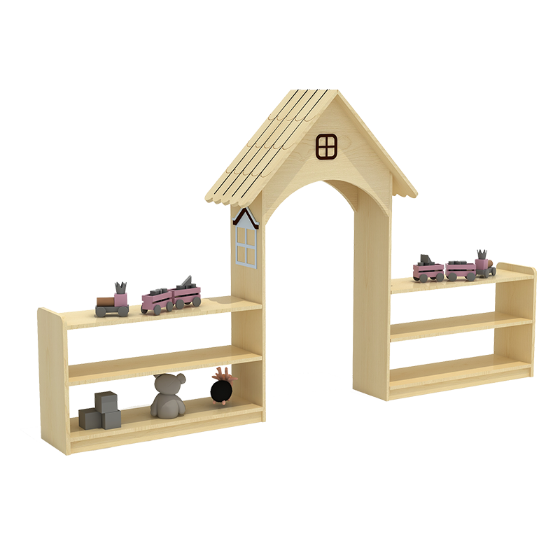 幼儿园门楼早教中心儿童实木造型门