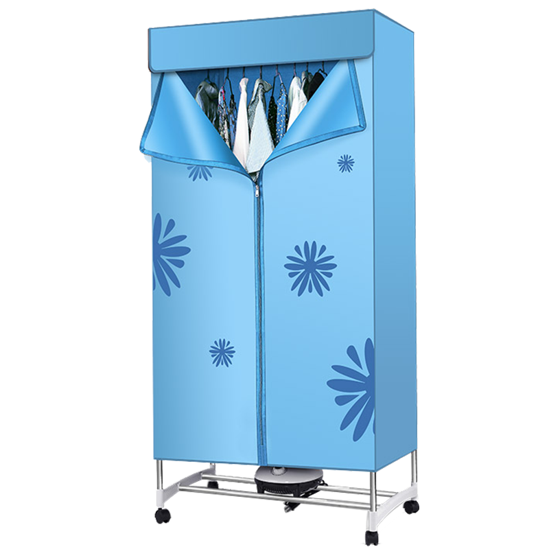 康佳(KONKA)干衣机烘干机KH-GY019机械升级家用定时速干烘衣机小型风干机衣物衣服衣架衣柜浅蓝色