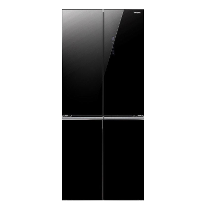 松下(Panasonic)NR-D521CX-K 510升十字对开门冰箱顶置压缩机银离子 APP智控无边框玻璃门熔岩黑