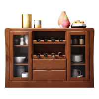 梵宜 餐边柜 现代中式实木玄关柜带抽屉玄关防尘实木储物收纳柜客厅精品家具851#