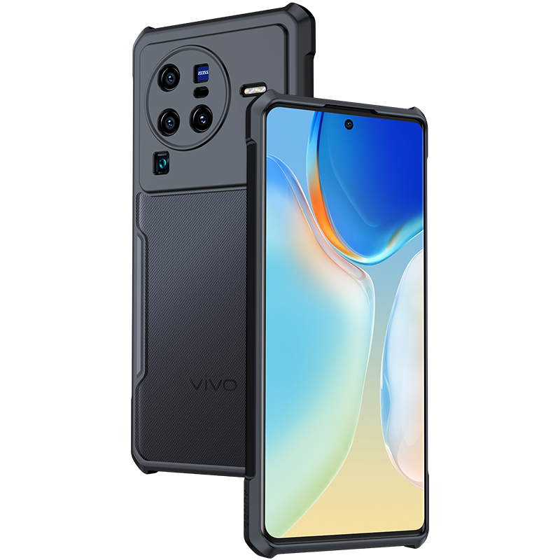 讯迪适用vivox80pro手机壳vivox80新款保护套防摔全包x80pro十+液态硅胶透明plus男x70por网红