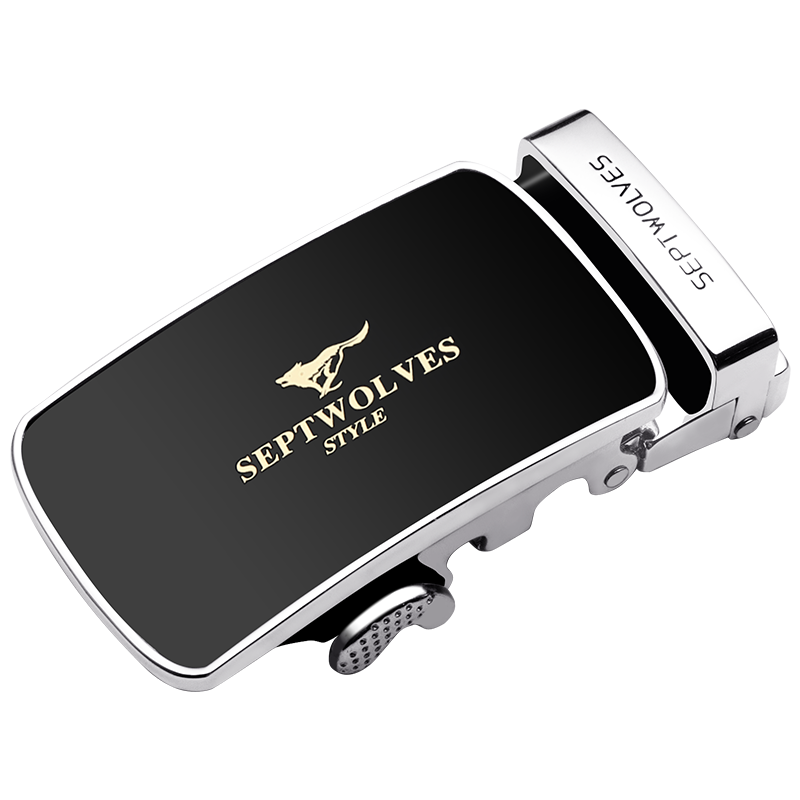 七匹狼皮带扣头单卖男士自动扣头腰带扣头男款高端真皮带头裤带头