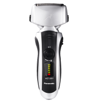 松下(Panasonic)电动剃须刀 ES-LT73 高端系列 自动清洁 安莱精钢 高速磁悬浮马达 往复式刮胡刀 银色