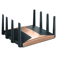 TP-LINK[飞流系列]TL-XTR10280易展Turbo版古铜金 AX10200三频万兆无线路由器WiFi6智能游戏路由Mesh 2.5G自定义端口 智能家用商用电竞穿墙王