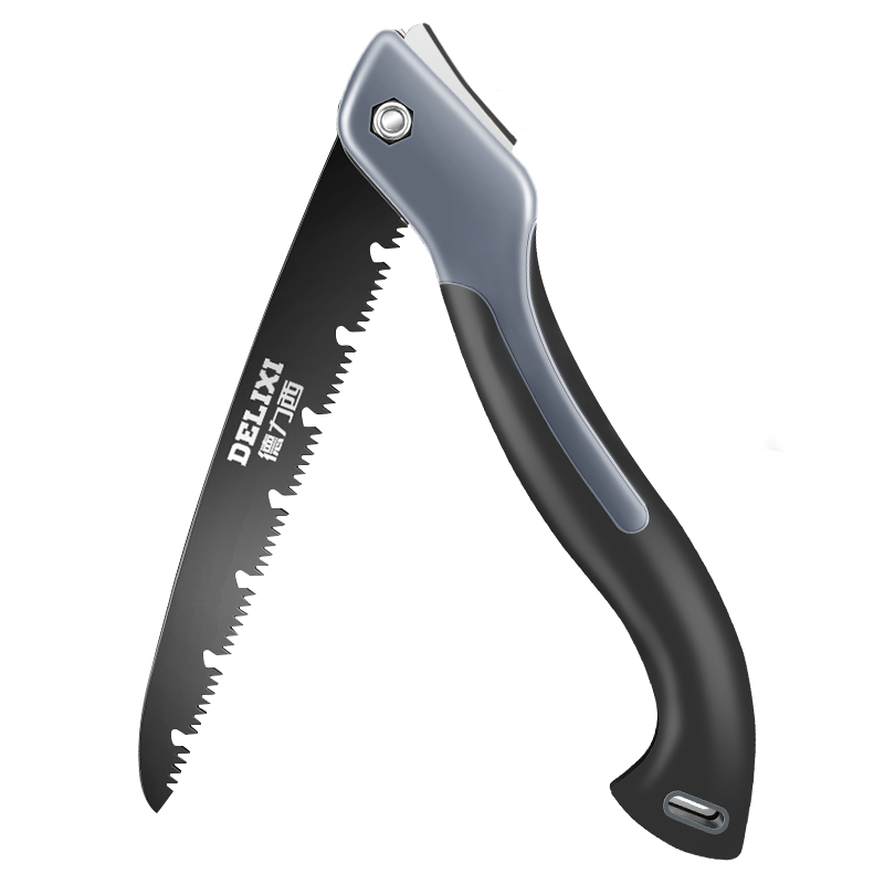 德力西工具锯树锯子家用手持木工据园艺锯快速手工折叠锯伐木手锯