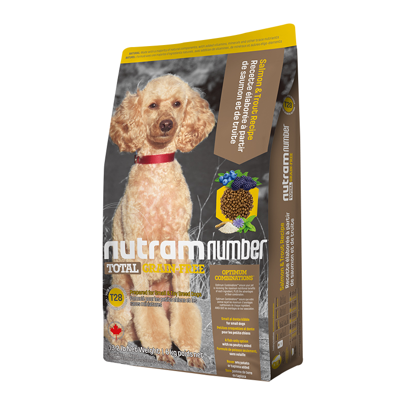 纽顿狗粮 加拿大进口 成犬幼犬通用型无谷全价犬粮 T28-鲑鱼&鳟鱼6kg纽顿狗粮自营