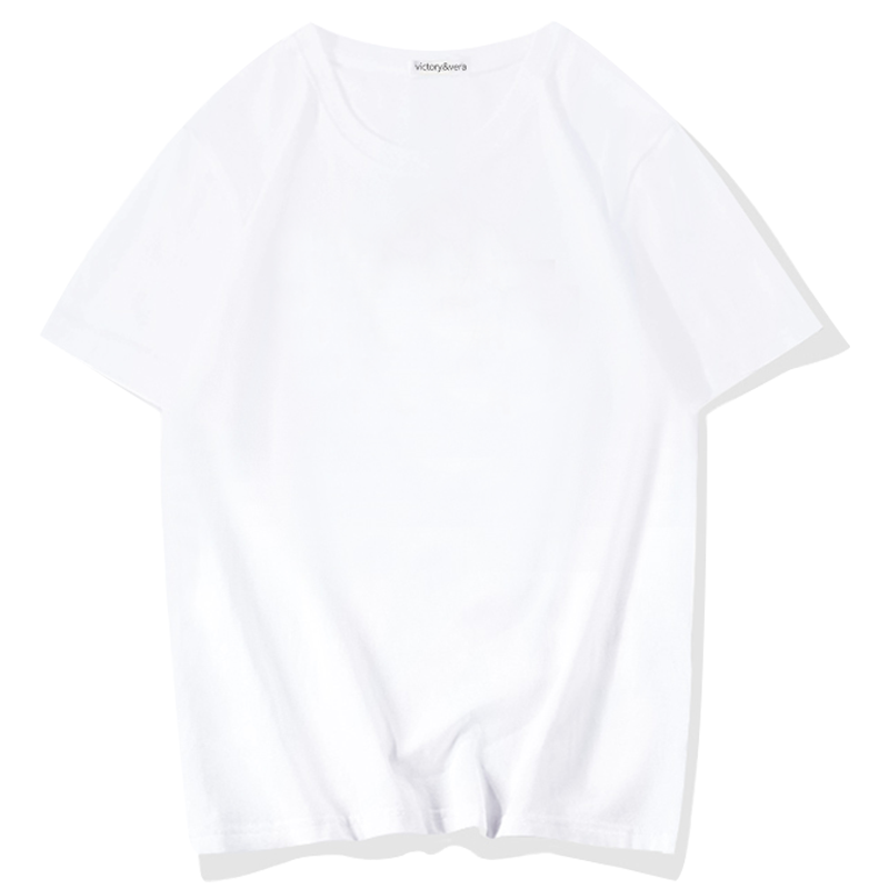 Victory&vere个性美式印花眼镜logo短袖男女国潮宽松情侣T恤ins