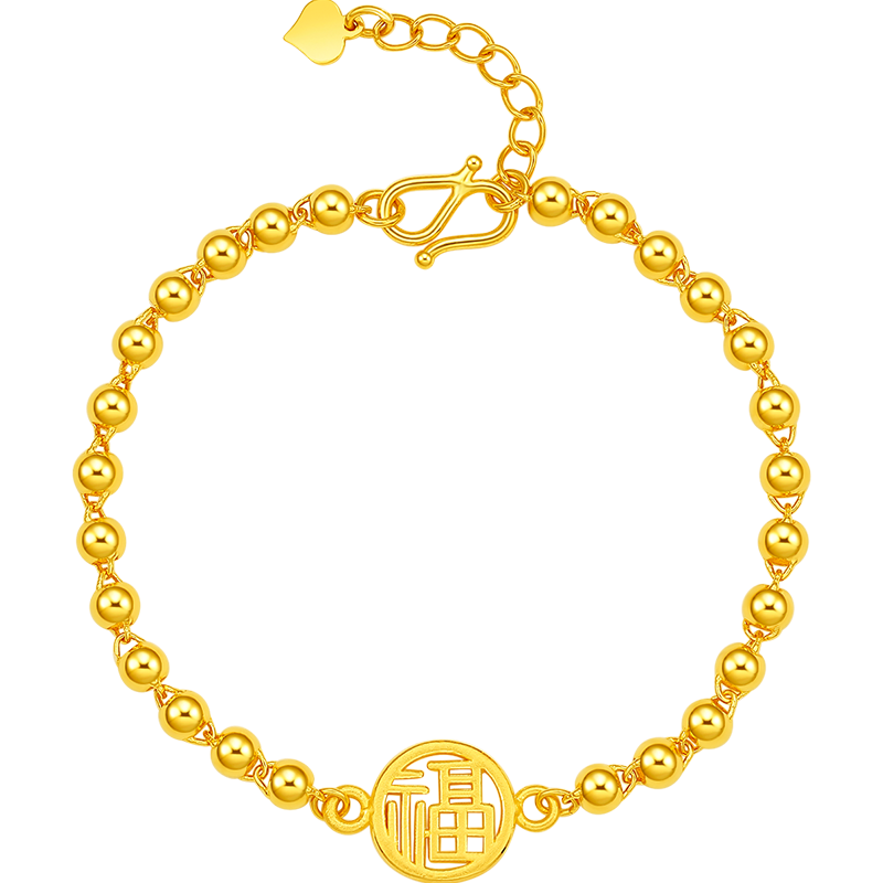 周大生黄金福亨通手链