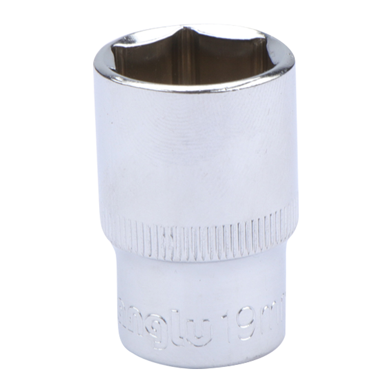 长鹿 1/2”碳钢镜面六角套筒 13mm