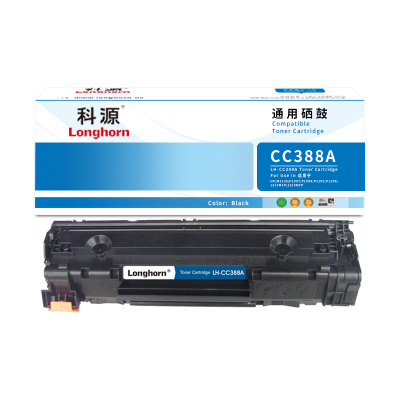 科源LH-CC388A硒鼓黑色单支装适用惠普HP Laserjet P1007(CC388A 88A)打印页数1500页