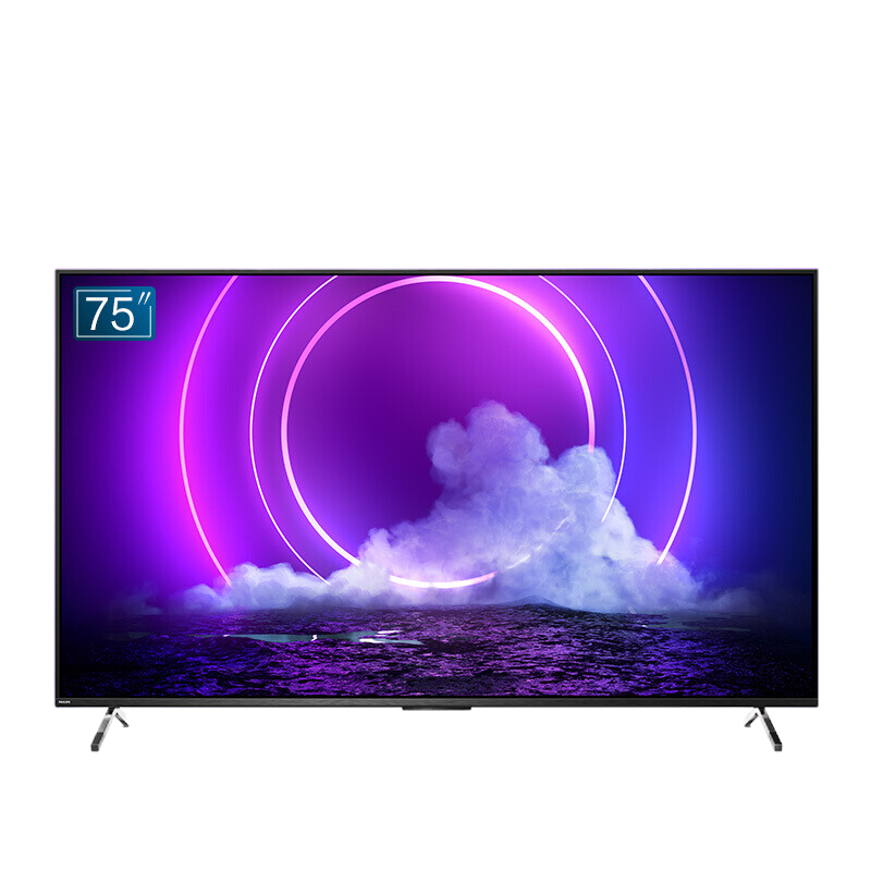 飞利浦游戏电视G1MAX75英寸120Hz 4K 全面屏 环景光 HDMI2.1+32G 网络智能电视75PUF9066