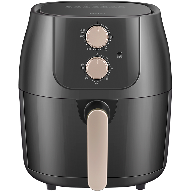 海尔家用空气炸锅5升大容量多功能炸烤一体无油易清洗全自动智能空气炸锅HA-M50E