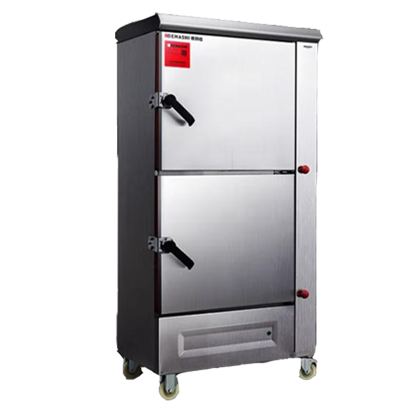 德玛仕(DEMASHI)双门三门12盘商用蒸饭柜食堂蒸柜蒸饭车海鲜电蒸箱蒸饭机全自动蒸饭箱ZFG-12G-2