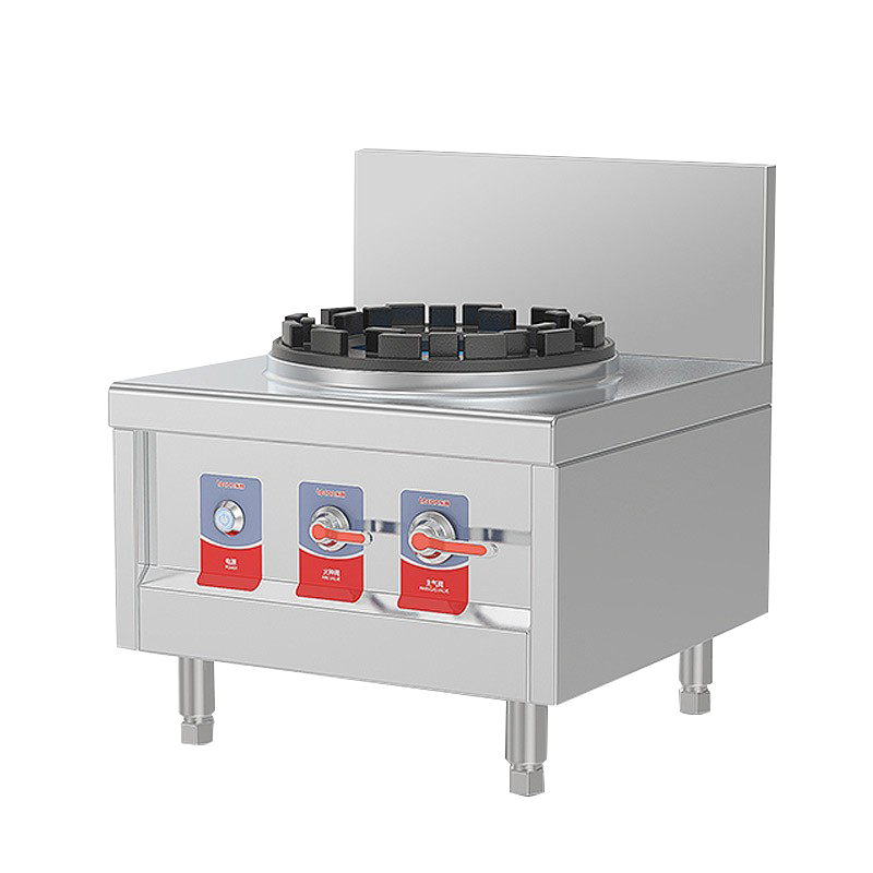 乐创(lecon) 商用大锅灶炉饭店学校食堂大锅灶灶台炒炉大炒锅 单头低背矮汤灶