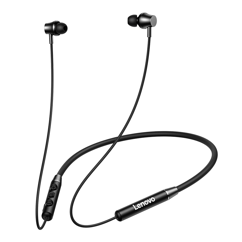 联想QE03蓝牙耳机2022年新款颈挂脖式游戏运动跑步双耳入耳降噪耳塞超长续航待机适用于苹果vivo华为小米通用