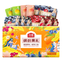 沃隆 缤纷果礼820g 手提礼盒21小袋五种果干 芒果干 红杏干 每日蔓越莓干 蓝莓干 黑加仑葡萄干 蜜饯礼盒