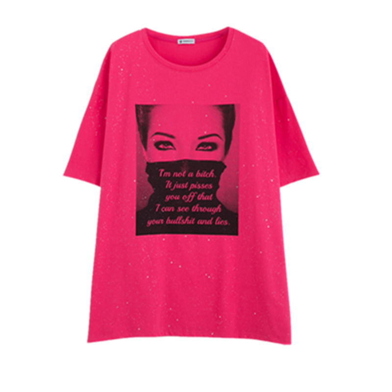 秋壳美式复古高街休闲款印花短袖T恤女2022夏季炸街韩版圆领上衣