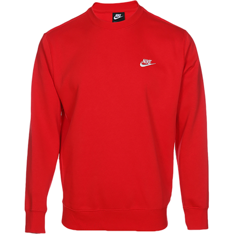 NIKE耐克卫衣男装2022春季新款运动服休闲红色套头衫BV2663-657