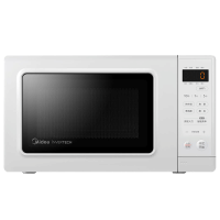 美的(Midea)变频微波炉家用 智能火力 节能低噪 鲜嫩解冻 高颜值白色转盘微波炉PM2002