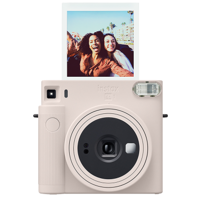 [5.2元加购周边盲盒]富士(FUJIFILM)INSTAX 一次成像相机立拍立得 SQUARE SQ1 云母白