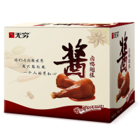 无穷酱卤鸡爪75g*2袋卤味办公室休闲肉类零食微辣特产食品小吃(特)