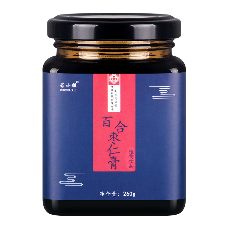 若小姐同仁堂酸枣仁茯苓百合茶助养生安神多梦失眠质量差眠睡眠膏晚安茶