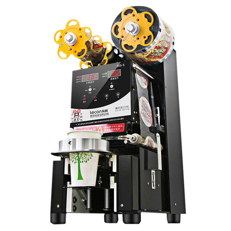 乐创 全自动奶茶封口机 封口膜 配件 商用家用塑封机纸杯封杯机豆浆奶茶店用品