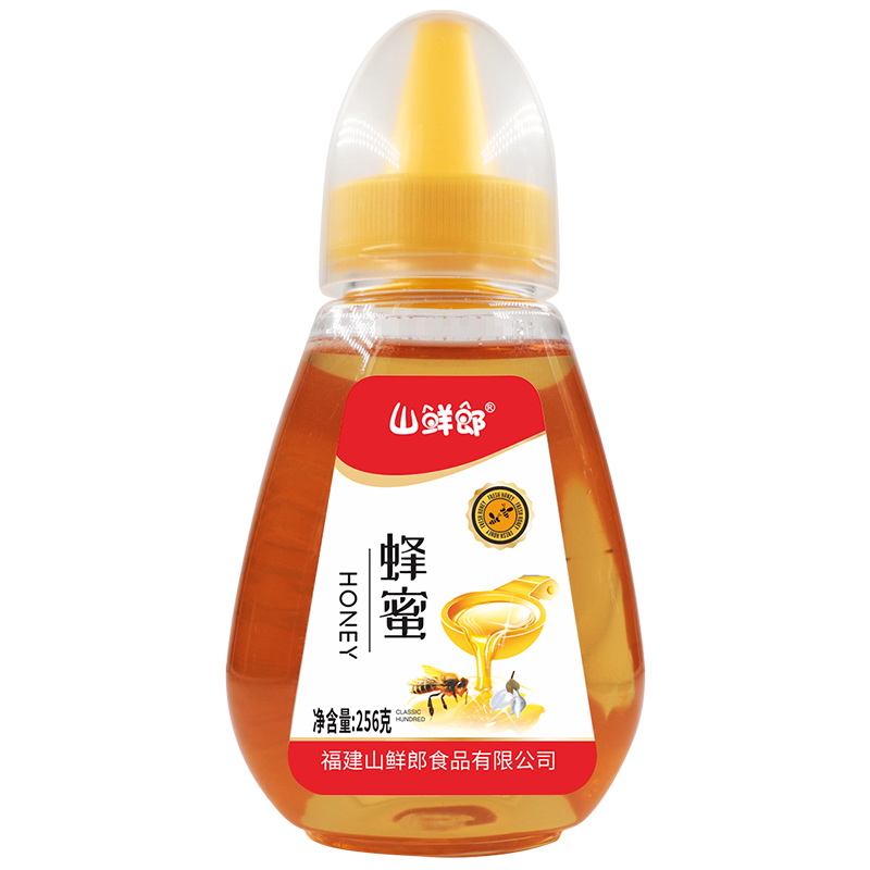 山鲜郎 蜂蜜(手抓瓶)256g*3瓶 口感绵软 稠密丝滑 沁人心脾