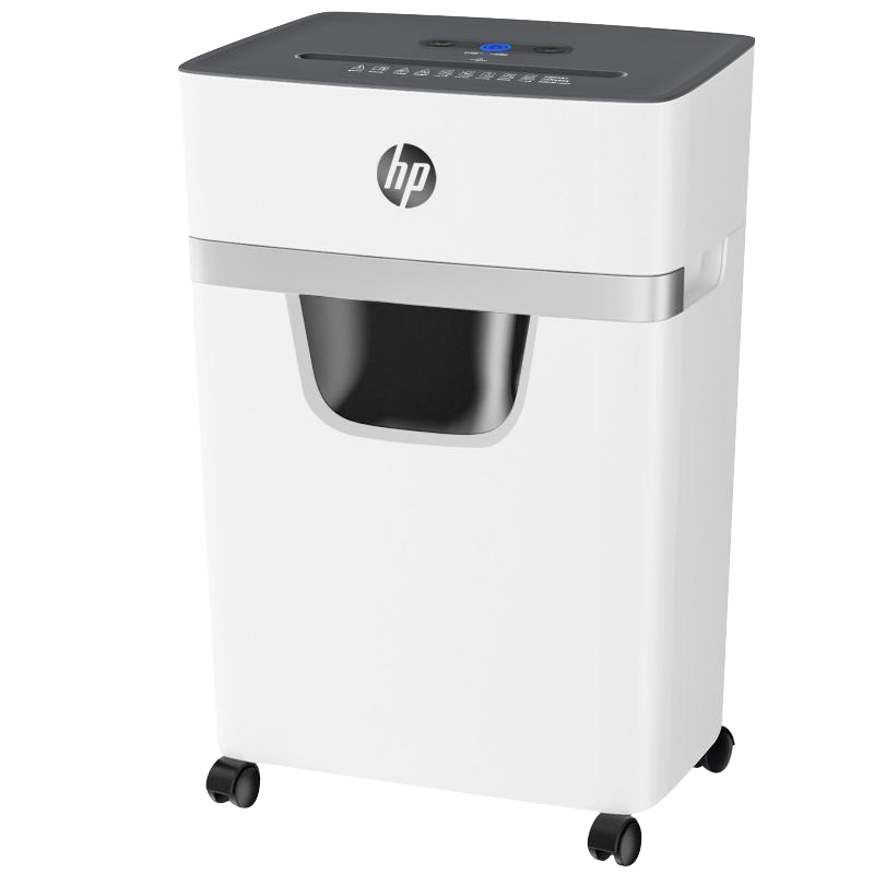 HP惠普 5级保密小型办公碎纸机(单次8张 连续碎30分钟 20L 可碎卡、订书针)W2008MC