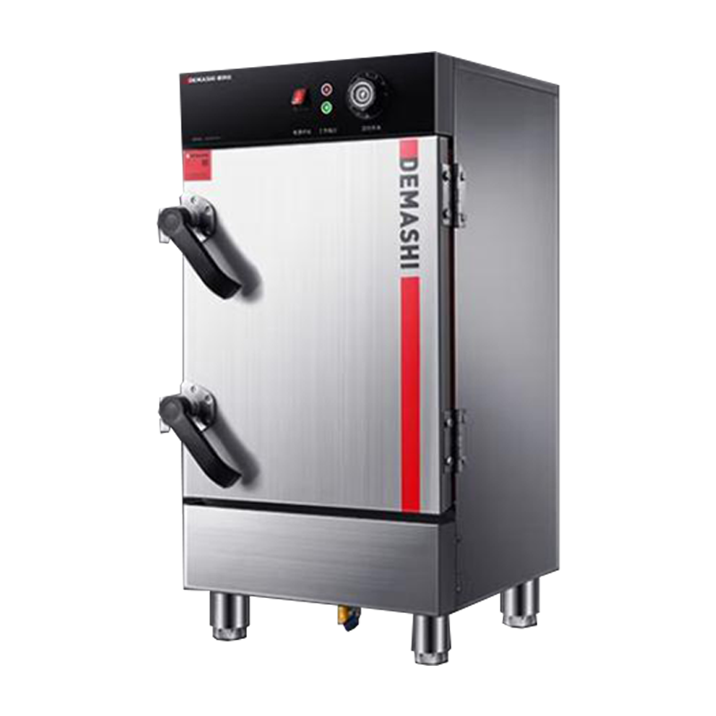 德玛仕(DEMASHI)蒸饭柜商用 餐饮企业工厂食堂蒸包蒸箱 电热蒸饭车6盘微压蒸饭柜 220V升级定时KZ-60E