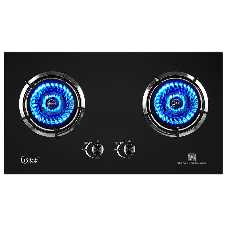 巧太太(Qiaotaitai)燃气灶双灶 煤气灶天然气家用嵌入式灶台式灶 4.2kw猛火双灶193C天燃气(自行安装)