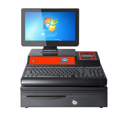 (aibaoab4100收银机一体机超市零售奶茶服装便利店收款机收银电脑系统