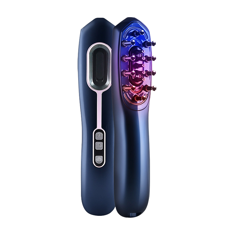 金稻育发按摩梳子增发密发红光健发电动上药器导液生防脱发梳718(简约白)