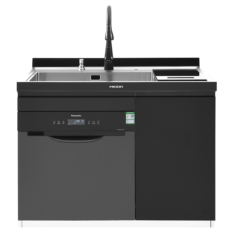 美大(MEIDA)P100G 高配款洗碗机集成水槽2022年超声波清洗自动高温消毒强力烘干一体机家用抽屉式大容量刷碗机