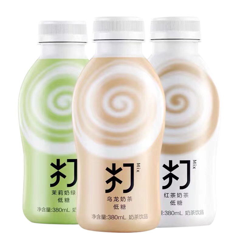 农夫山泉打奶茶乌龙奶茶(低糖)380ml*6瓶 牛乳茶饮料0乳粉0茶粉