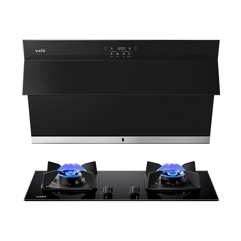 华帝(vatti)21m³大吸力烟灶套餐侧吸天然气抽油烟机灶具套餐易洁安全4.8kW大火燃气灶具i11127S+88B