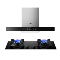 华帝(vatti)22m³大吸力烟灶套餐欧式挥手智控抽油烟机易洁安全4.8kW大火天然气燃气灶具i11129S+88B