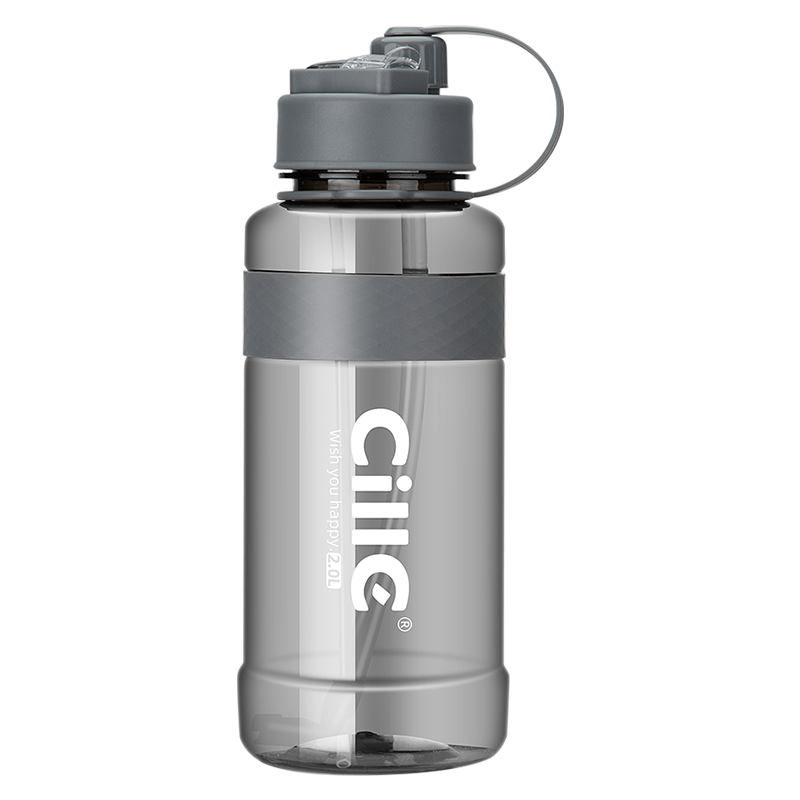 希乐超大容量水杯成人吸管杯子带刻度男女运动健身便携水壶太空杯学生旅行水瓶1500ml DS-068