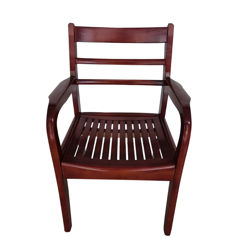 草野家具实木办公会议椅电脑椅棋牌室麻将椅餐椅会议室带扶手员工椅办公椅CY-8855型