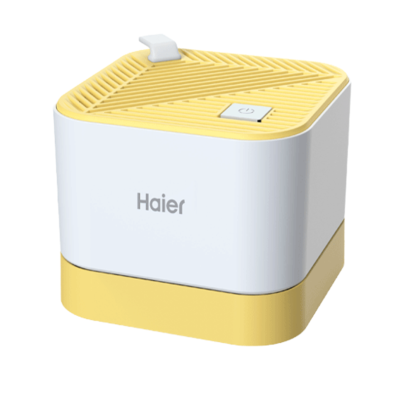 海尔(Haier)果蔬机果蔬清洗机家用无线果蔬净化机食材净化机非超声波洗菜多功能食材保鲜 柠檬亮黄 HJ-F716B