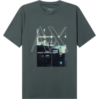 阿玛尼 ARMANI EXCHANGE 男士 棉质圆领短袖T恤3LZTAP ZJE6Z