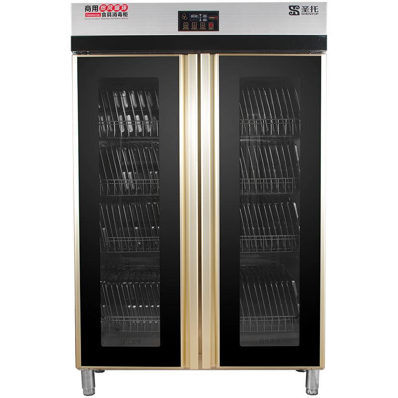 圣托(Shentop)1000L双门商用大容量密胺消毒柜 饭店食堂消毒碗柜 DAB03